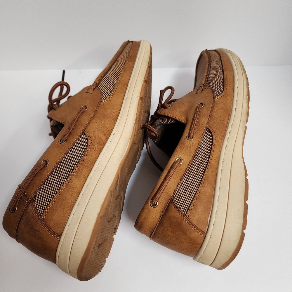 Vostey Men's Casual Boat Shoes in Brown Sz 10.5 - Picture 7 of 11